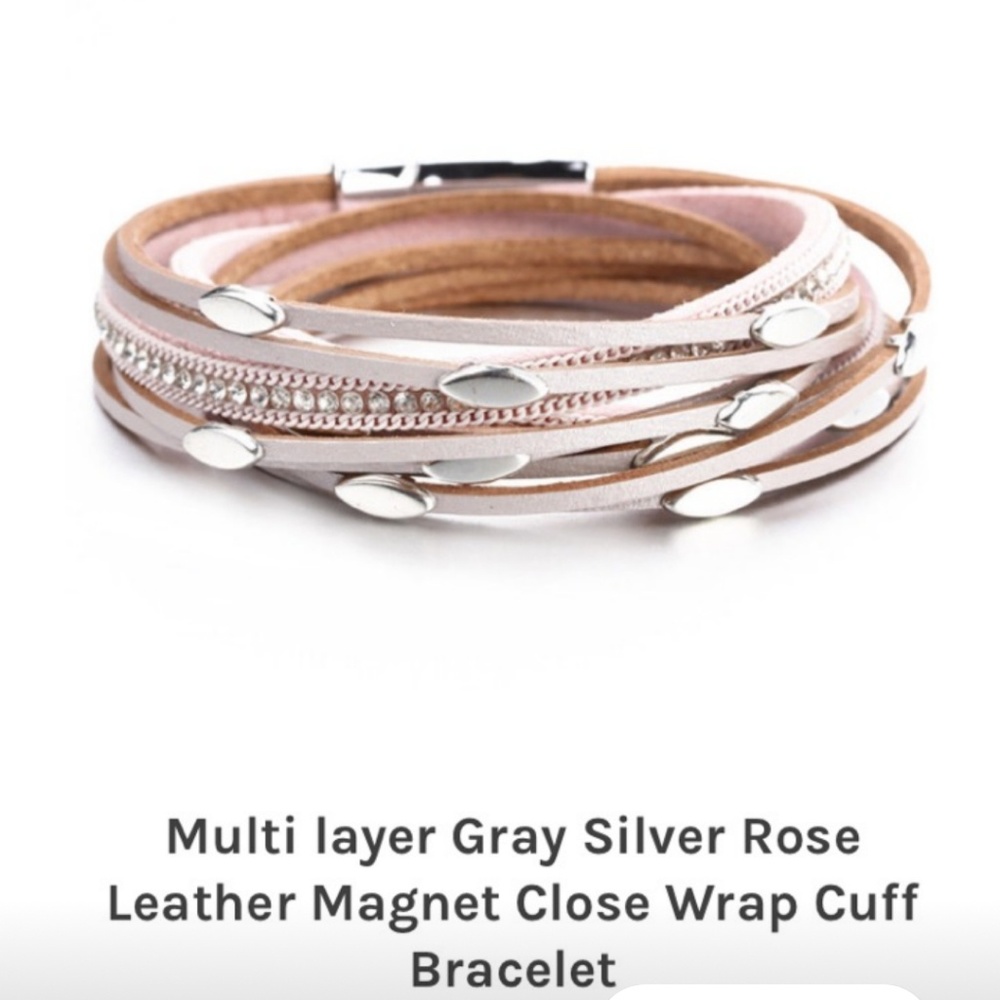 Layered magnetic bracelet